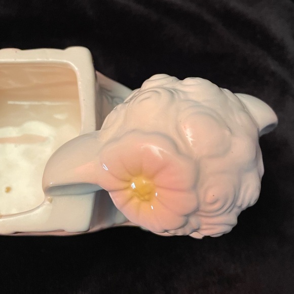 Vintage MCM Rubens Originals Los Angeles Lamb & Cart Planter made in Taiwan 9144 - Picture 9 of 15